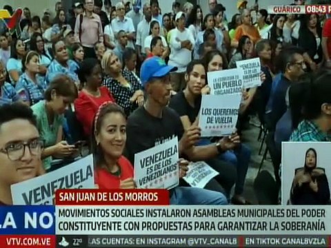 Movimientos sociales de Guárico instalan asambleas municipales del Poder Constituyente