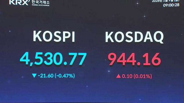코스피, 소폭 하락...반도체 하락·방산주 강세 / YTN