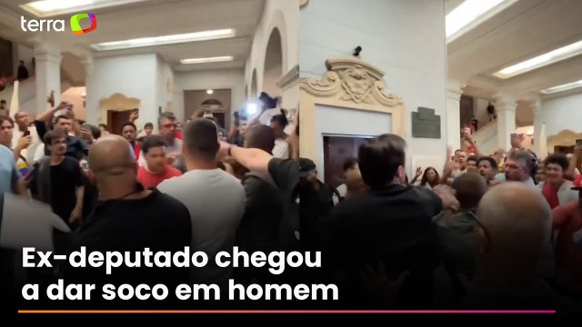 Empurra-empurra e agressões: ato da esquerda pelo 8 de janeiro tem confusão com bolsonaristas na USP
