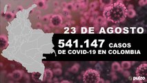 Coronavirus sin tregua en Colombia: 348 muertes y 8.044 contagios este domingo 23 de agosto