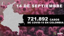 COVID-19 en Colombia: nuevos casos y muertos hoy 14 de septiembre