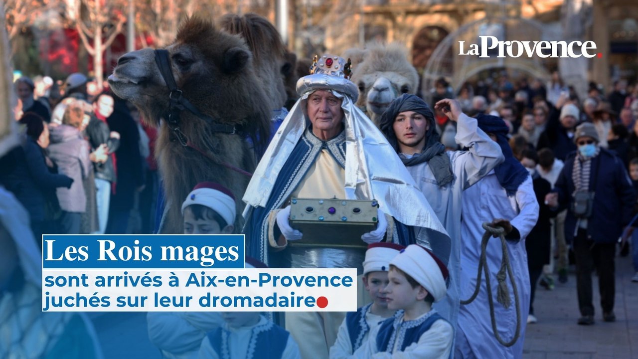 A Aix-en-Provence, les rois mages sont arrivés en terre provençale juchés sur leur dromadaire