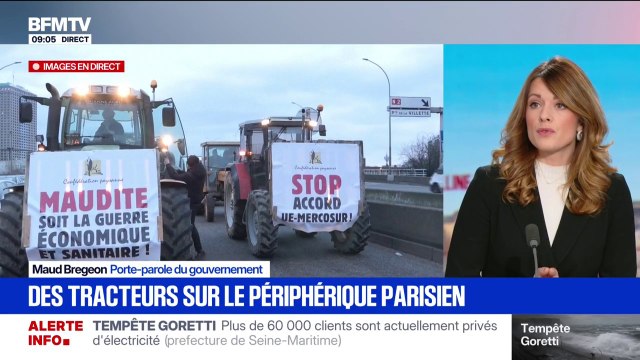 Maud Bregeon, porte-parole du gouvernement: Le président de la République et le gouvernement ne lâcheront pas les agriculteurs