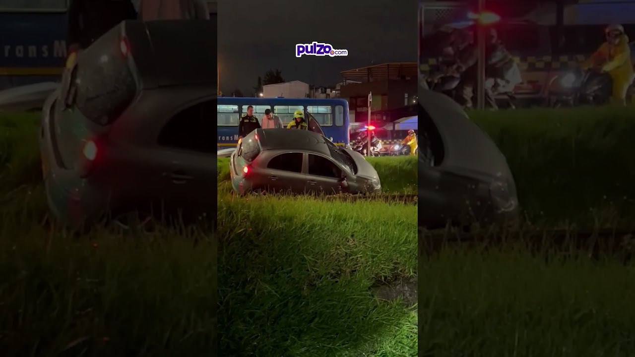 #Accidente en vías del tren en #Bogotá; carro habría sido arrastrado varios metros | Pulzo