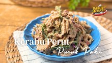 Kerabu Perut Pucuk Paku Power! Pedas, Masam, Lemak, Lengkap Semua