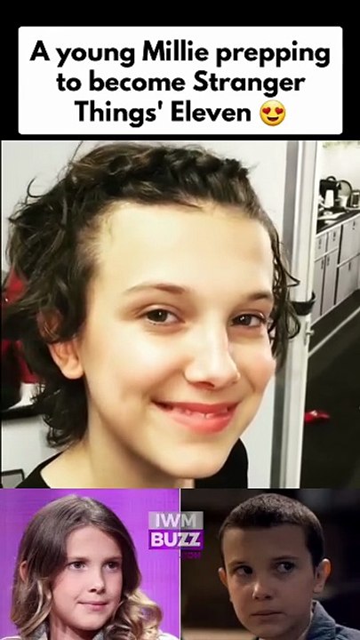 Watch Behind-the-scenes video of young Millie Bobby Brown prepping to become Eleven for Stranger Things Season 2