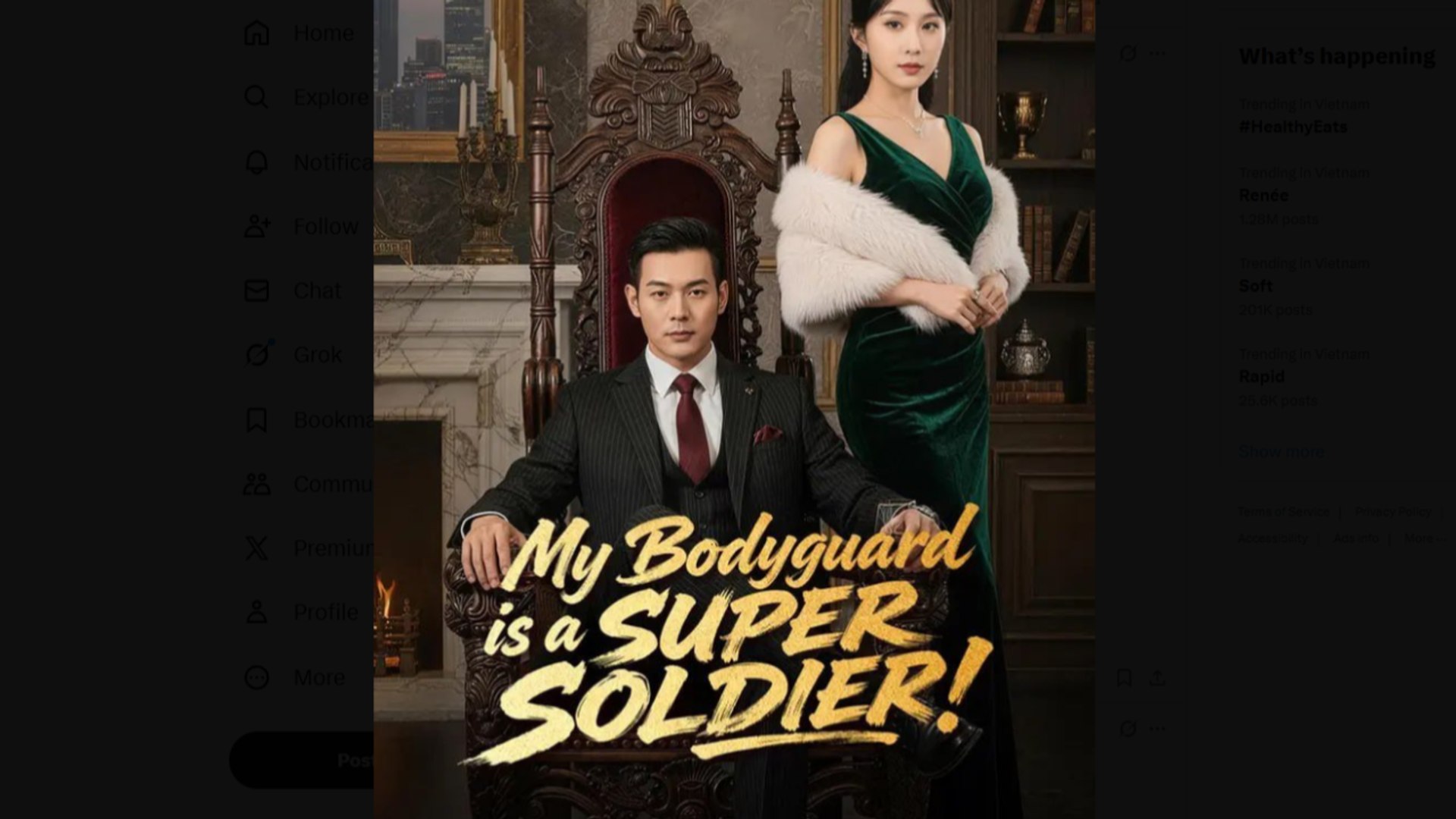 ⁣My Bodyguard is a SUPER SOLDIER Drama Movies English Sub