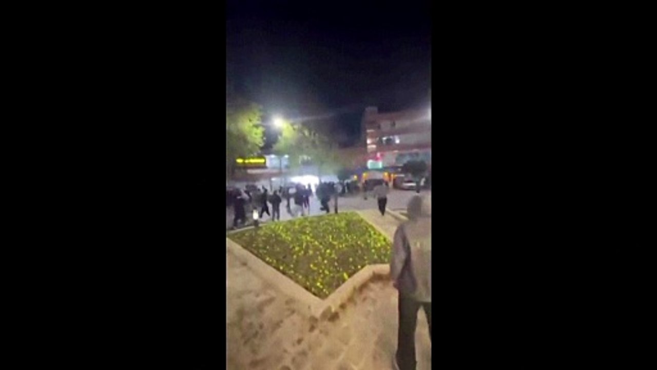 Clashes between protesters and security forces in central Sari in Iran's Mazandaran province in images posted on social media on January 5, 2026