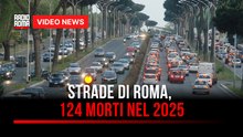 Strade di Roma, 124 morti nel 2025