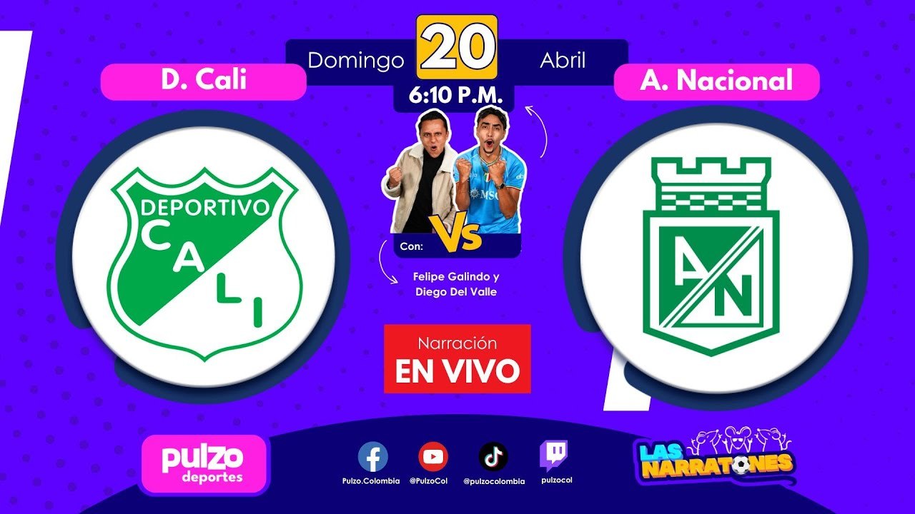 🔴Deportivo Cali Vs Atlético Nacional EN VIVO | Liga BetPlay 2025 Fecha 15 | Partido Hoy | Pulzo