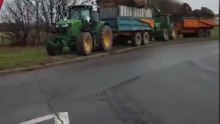 Crise agricole : les Jeunes Agriculteurs et la FDSEA de la Loire rassemblés à cChalain-le-Comtal