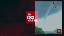 Hatay’da deniz üzerinde oluşan hortum