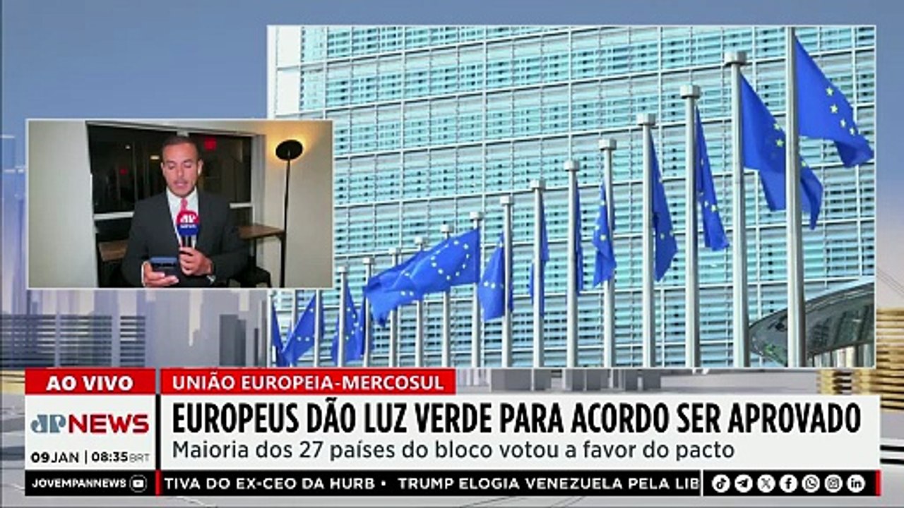 União Europeia aprova acordo com Mercosul; Ghani, Jess e Motta comentam