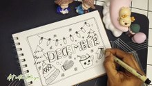December Doodle Art | Winter & Christmas Theme Easy Doodle Drawing | Beginner Friendly