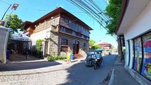 Ascending a Footbridge on P. Campa Street in Manila City in the Philippines