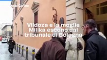 Vildoza e la moglie Milika escono dal tribunale di Bologna, il video