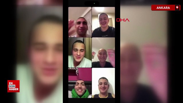 Ankara'da arkadaşları saçlarını kestirerek lösemi hastası gence moral verdi