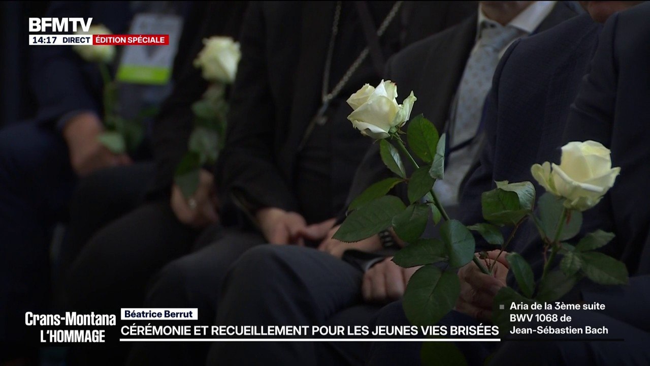 Hommage à Crans-Montana: les visages des 40 victimes défilent sur l'Aria de la 3ème suite BWV 1068 de Jean-Sébastien Bach, interprété par Beatrice Berrut