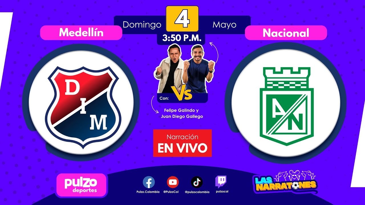 🔴 EN VIVO: Medellín vs Nacional | Clásico Paisa 2025 Liga BetPlay| Partido Hoy | Pulzo Deportes
