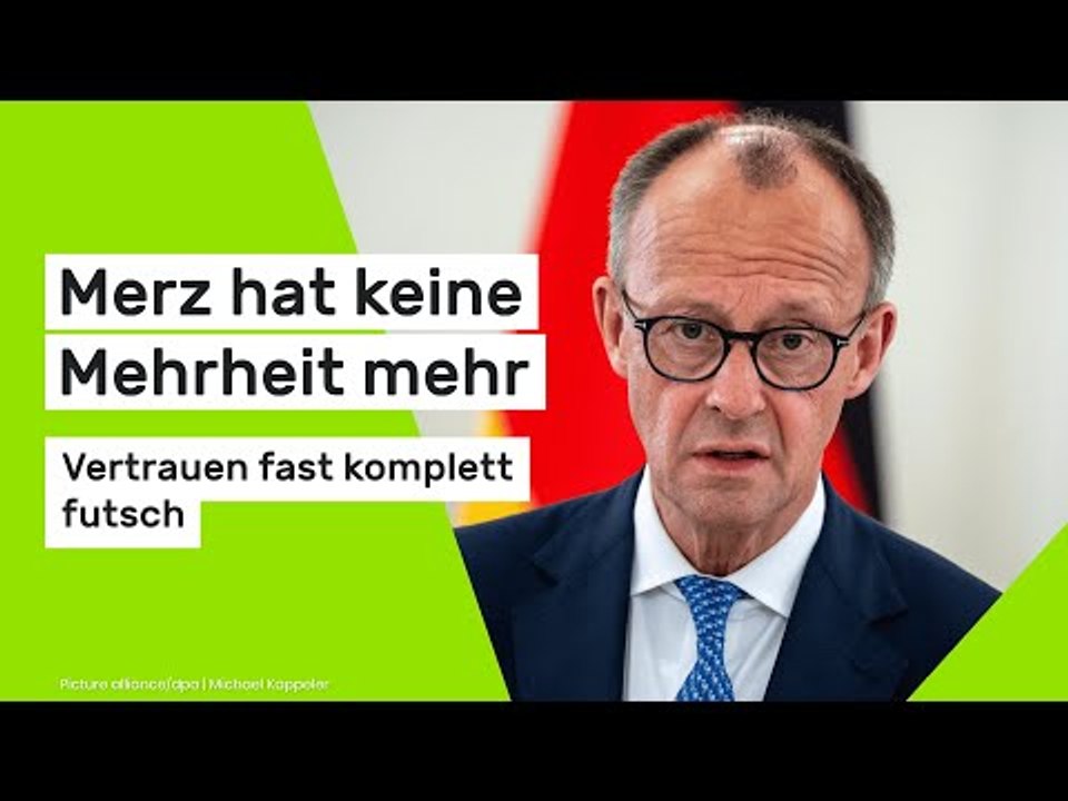Umfrage-Debakel: Merz hat keine Mehrheit mehr - Vertrauen fast komplett futsch