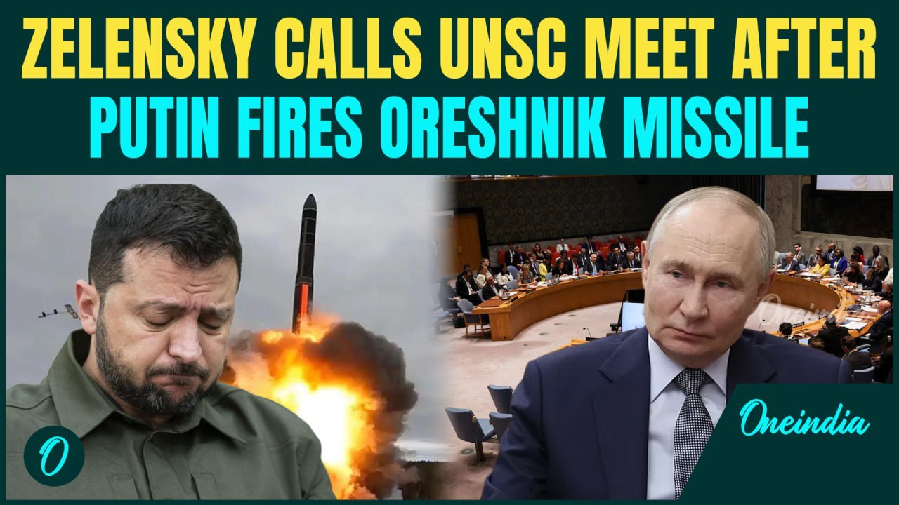 Putin DROPS Oreshnik on Ukraine: Zelensky URGES Urgent UNSC Meet amid Tensions | All-Out WAR Begins?
