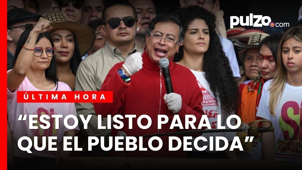 Petro convocó el pueblo a las calles tras hundimiento de consulta popular | Pulzo