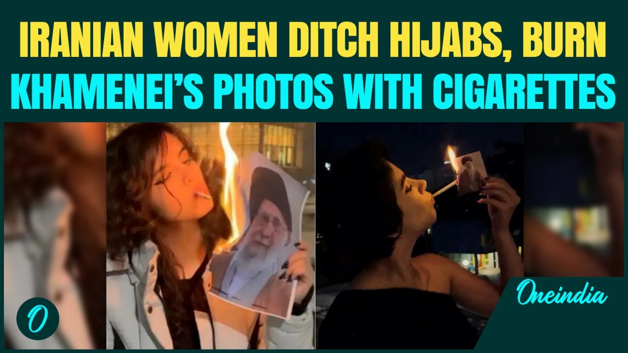 Iran BREAKING: Iranian Women, WITHOUT HIJAB, Burn Khamenei’s Photos With Cigarettes | Iran Protests