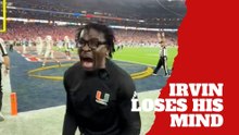Michael Irvin completely loses it as Carson Beck scores the game-winning touchdown for Miami