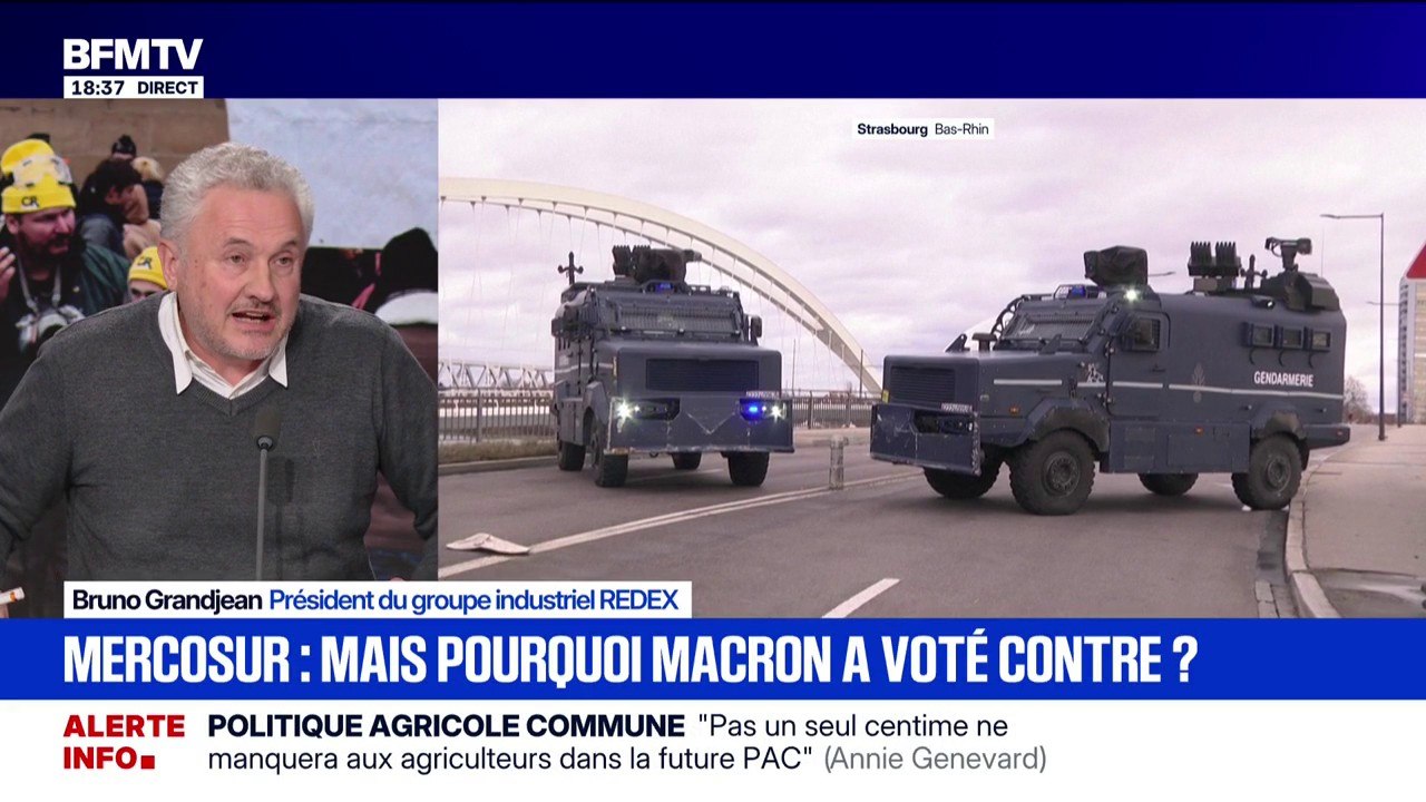 "Le Mercosur est bon pour l'économie française", explique Bruno Grandjean, président du groupe industriel REDEX