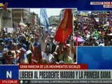 Movimientos Sociales se movilizan en Caracas por la liberación del Pdte. Maduro y la Primera Dama