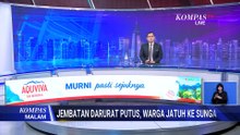 Warga & Relawan Jatuh ke Sungai Akibat Jembatan Penyeberangan di Aceh Putus  | KOMPAS MALAM