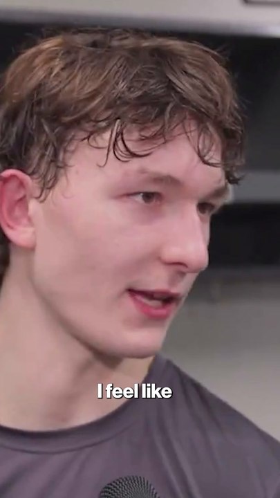 Matthew Schaefer speaks on Islanders' shootout loss to Predators