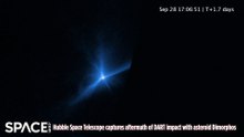 Asteroid Impact Aftermath Time-Lapse - NASA DART
