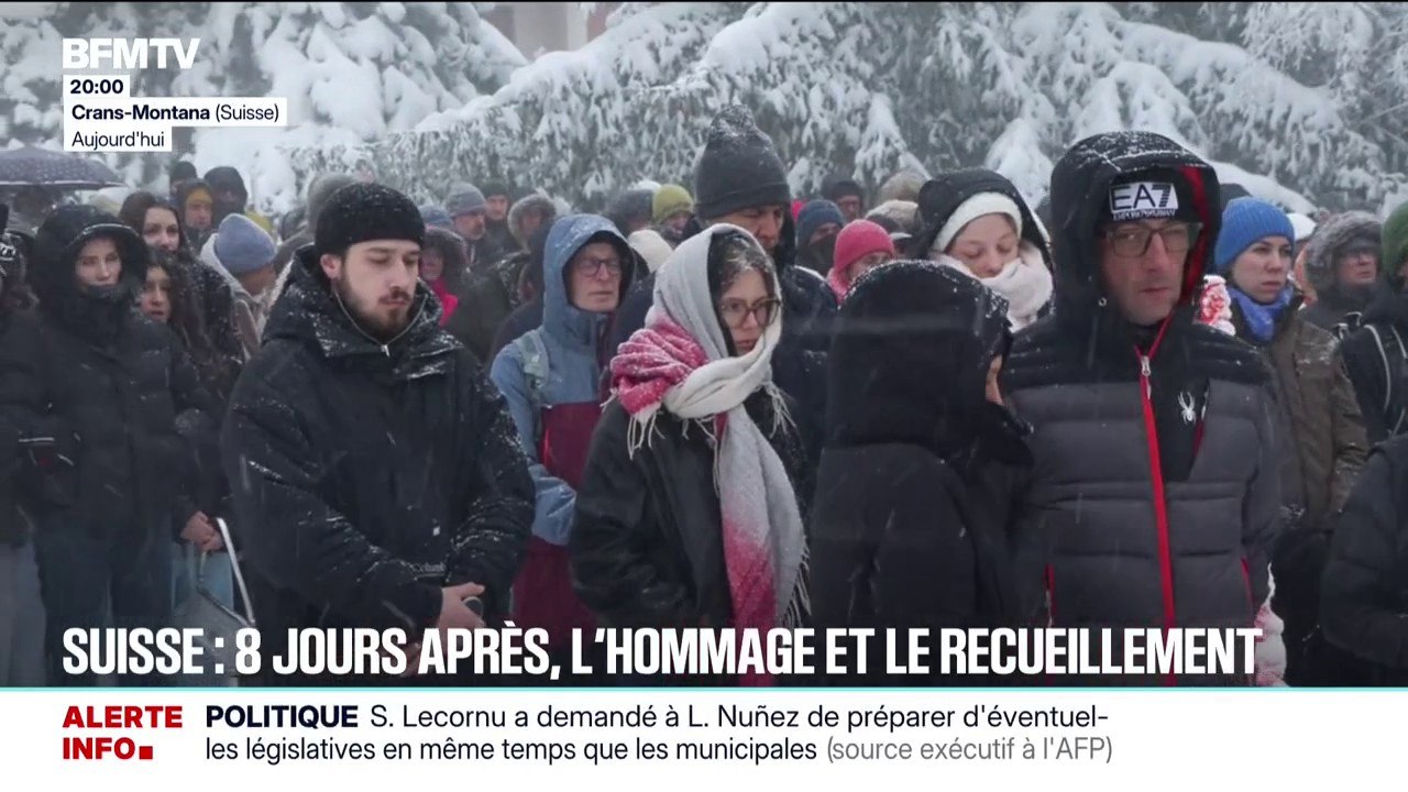 Incendie à Crans-Montana: les temps forts de l'hommage aux victimes ce vendredi