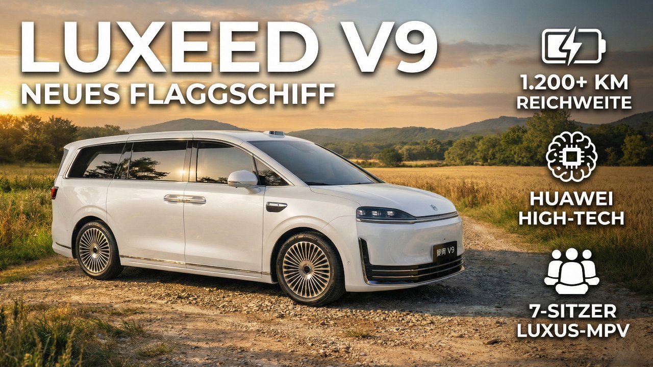 LUXEED V9 vorgestellt: Hightech-Van mit über 1.200 km Reichweite