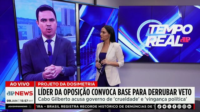 PL da Dosimetria: Líder da oposição convoca base para derrubar veto de Lula | TEMPO REAL