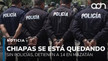 Chiapas se está quedando sin policías. Detienen a 16 policías municipales en Mazatán, Chiapas