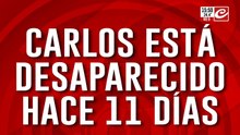 Carlos está desaparecido hace 11 días: se recrudece la teoría del secuestro