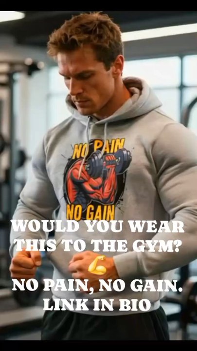 Would you wear this to the gym? 💪No pain, no gain.Linkhttps://www.teepublic.com/hoodie/86103365-no-pain-no-gain-retro-muscular-bicep-bodybuilding-