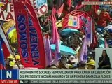 Venezolanos se movilizaron en Caracas para exigir el regreso del Presidente obrero Nicolás Maduro