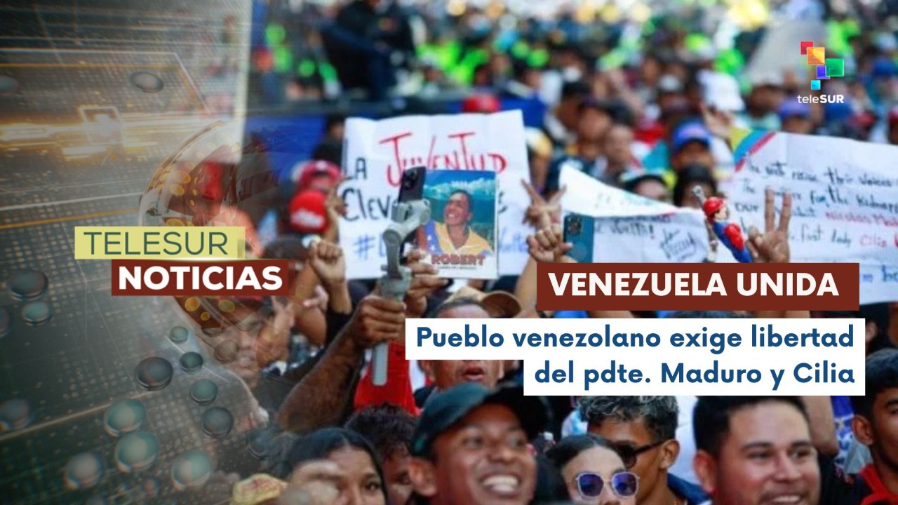 Masivas movilizaciones piden la liberación del pdte. Maduro y su esposa