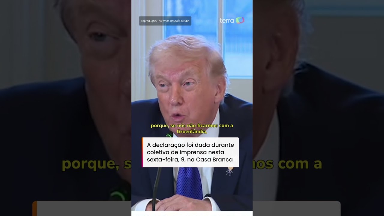 Trump diz que EUA devem ‘tomar Groenlândia’ porque não querem ‘China e Rússia como vizinhos’ #shorts