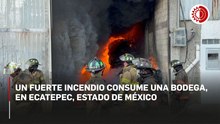 Incendio en Ecatepec hoy: evacúan a más de 100 vecinos por fuego en bodega