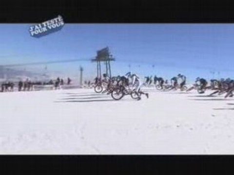 Taig Khris teste le VTT sur neige