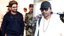 Allu Arjun And Dhanush Spotted At Mumbai Airport - Two Superstars, Two Auras
