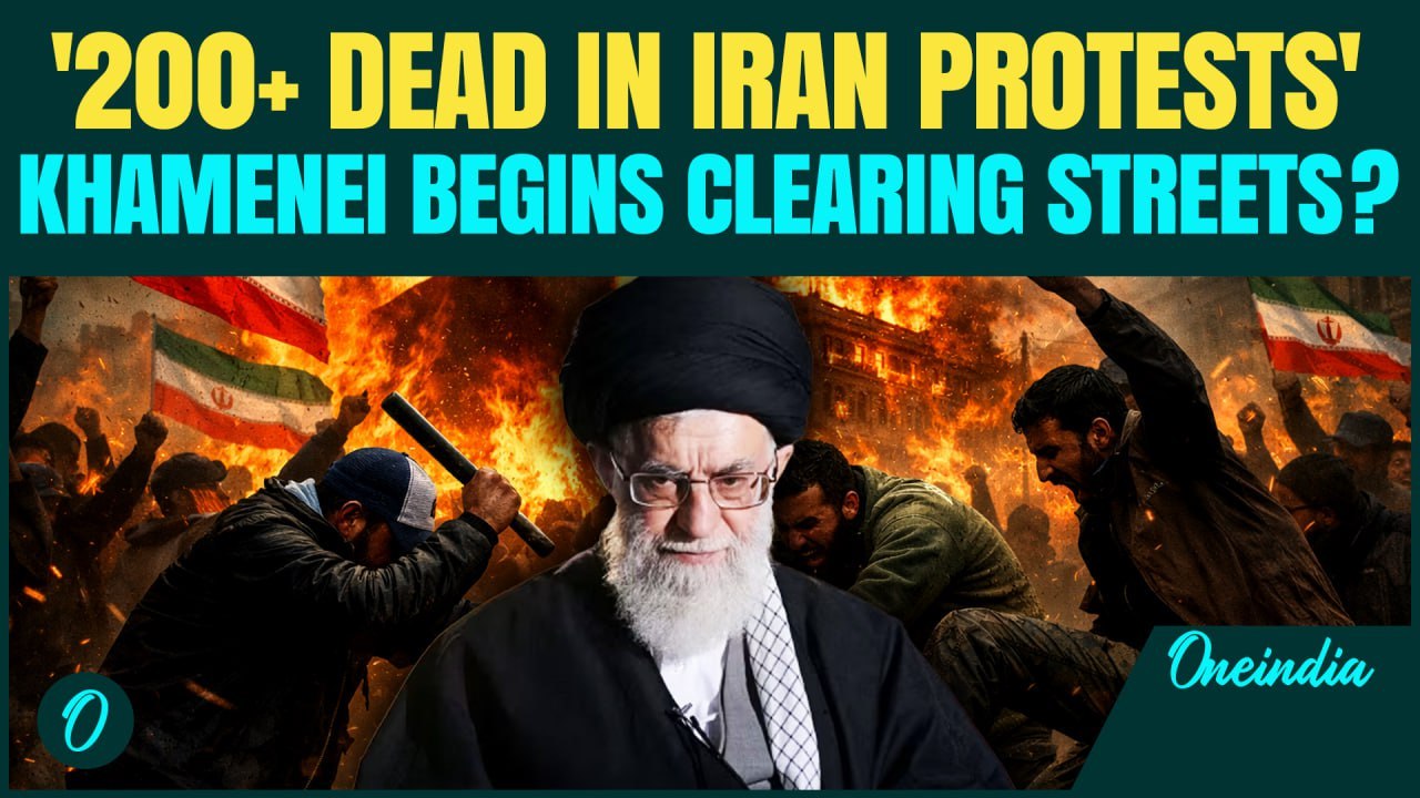 Iran Protest Breaking: 200+ Dead on Streets After 'Death To Khamenei' Chants Spark Anger in Regime
