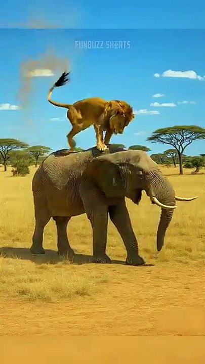 Lion_on_Elephant’s_Back__BIG_Mistake!(360p)
