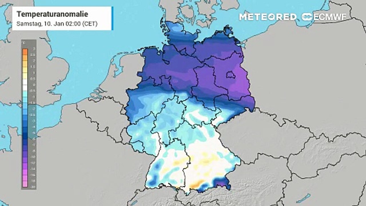 Deutschland wird in den kommenden Stunden zu einem Eiskeller! Es ist deutlich 'zu kalt'