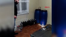 Tekirdağ'da 665 litre sahte içki ele geçirildi