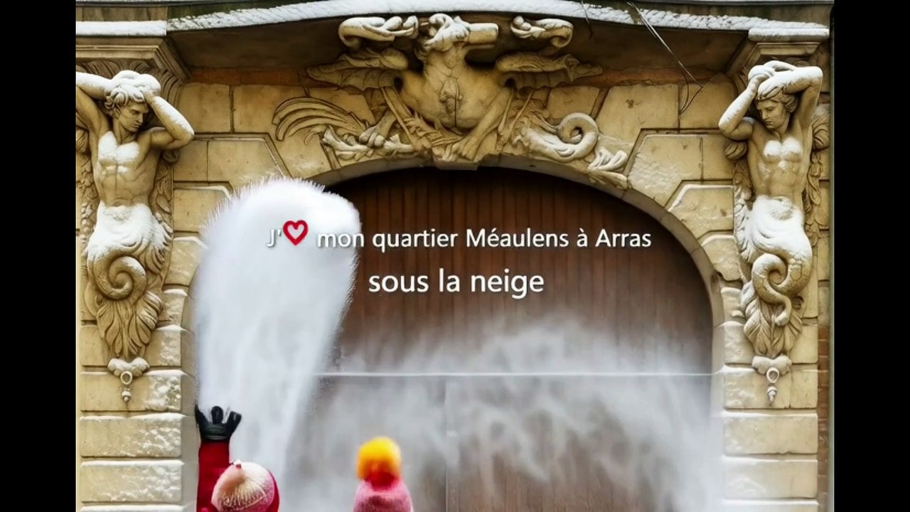 Arras - Quartier Méaulens / Saint Géry sous la neige de l'hiver 2025/2026